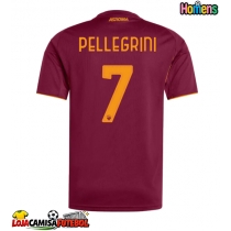 Camisa de Futebol AS Roma Lorenzo Pellegrini #7 Equipamento Principal 2025-26 Manga Curta